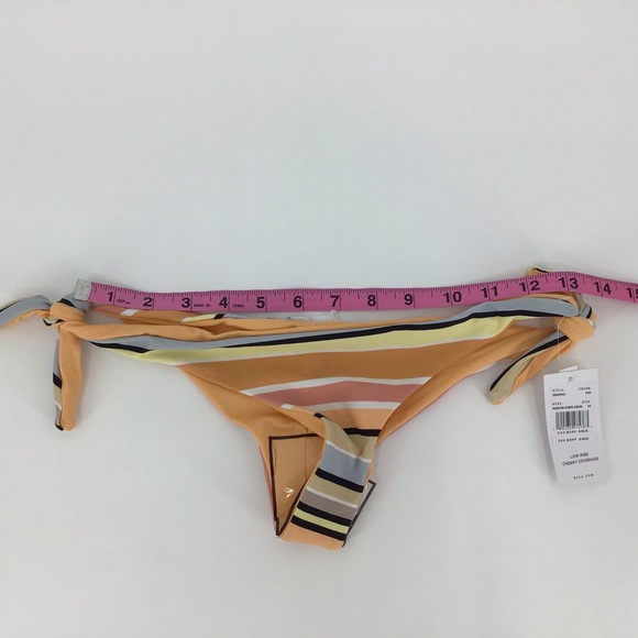 RVCA NWT Horizon Striped Reversible Cheeky Bikini Bottom, XS - Picture 14 of 16